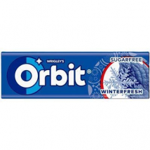 Orbit Winterfresh žuvačky bez cukru, 14 g (10 dražé)