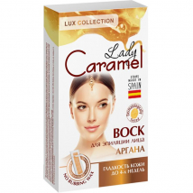 Lady Caramel Voskové pásiky na tvár s arganovým olejom, 12 ks