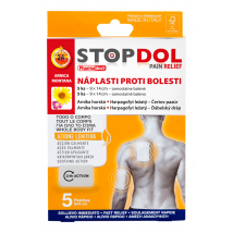 Pharmadoct StopDol hrejivé náplasti proti bolesti, 5 ks (9×14 cm)