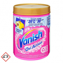 Vanish Oxi Action Pink prášok na odstránenie škvŕn, 970 g
