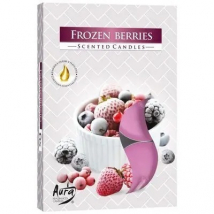Aura Vonné čajové sviečky Frozen Berries, 6 ks