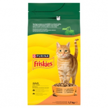 Purina Friskies Adult granule pre mačky s kuracím mäsom a zeleninou, 1,7 kg