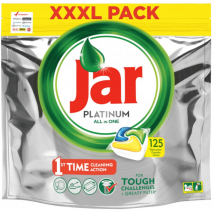Jar Platinum tablety do umývačky riadu Lemon, 125 ks