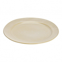 WU krémový kameninový tanier, 27 cm