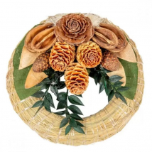 Slamený venček Tropic, 15 cm