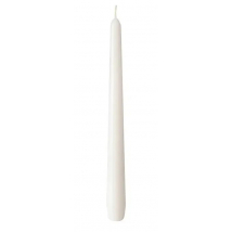 Aura Sviečka kónická biela, 24,5 cm, 53 g, 7 h