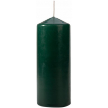 Aura Sviečka valec tmavozelená, 15 cm, ⌀ 6 cm, 330 g, 48 h