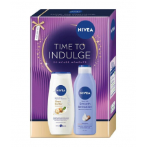 Nivea Time to Indulge darčekový box (sprchový gél + telové mlieko)