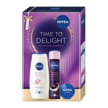 Nivea Time to Delight darčekový box (sprchový gél + antiperspirant + krém)