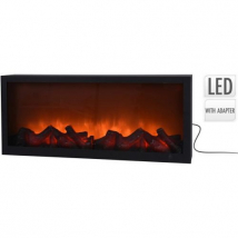 LED krbové ohnisko s imitáciou plameňa, 57 × 10 × 25 cm