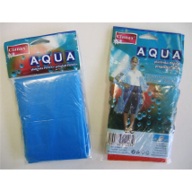 Clanax Aqua Pláštenka Pončo s kapucňou, modrá