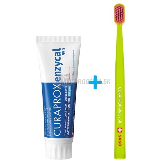 CURAPROX ZUBNÁ PASTA ENZYCAL 950 75 ML + ZUBNÁ KEFKA 5460