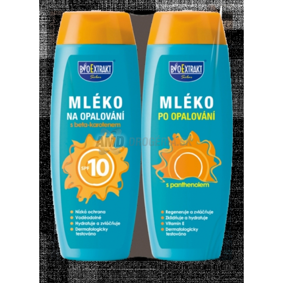 BIOEXTRAKT MLIEKO NA OPALOVANIE SPF 10+MLIEKO PO OPAĽOVANÍ