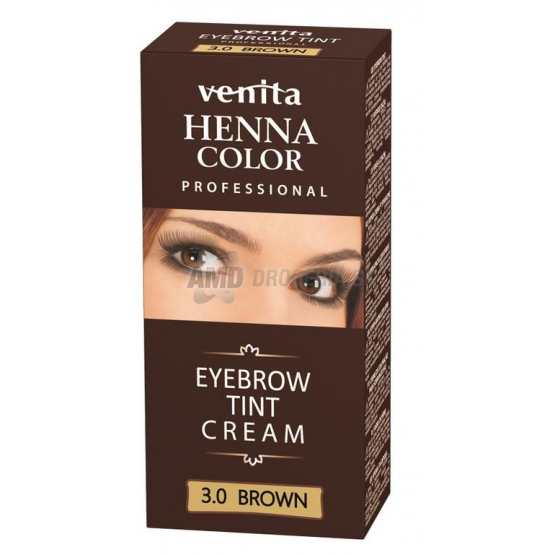 DELIA HENNA FARBA NA OBOČIE HNEDÁ 15 ML + 15 ML