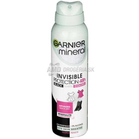 GARNIER  INVISIBLE BLACK & WHITE COLOR DEOSPRAY 150 ML