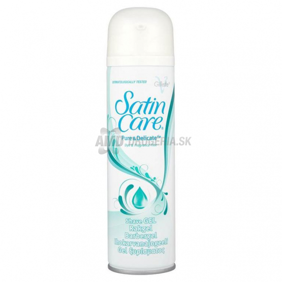 GILLETTE SATIN CARE GÉL NA HOLENIE PURE DELICATE 200 ML