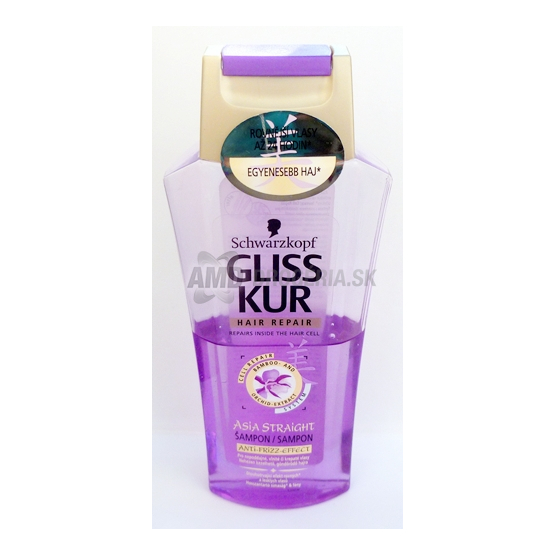 GLISS KUR ASIA STRAIGHT REGENERAČNÝ ŠAMPÓN NA VLASY 250 ML
