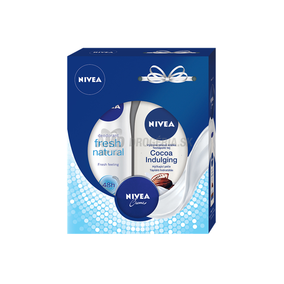 DARČEKOVÁ DÁMSKA KAZETA NIVEA COCOA DEODORANT + TELOVÉ MLIEKO + KRÉM 16