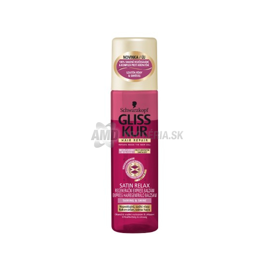 GLISS KUR EXPRESS SATIN RELAX REGENERAČNÝ BALZAM NA VLASY 200 ML