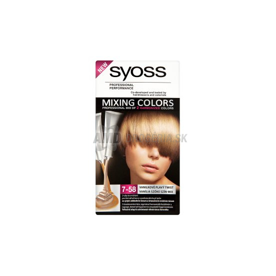 SYOSS COLOR MIX PROFESSIONAL 7-58 VANILKOVO PLAVÝ TWIST