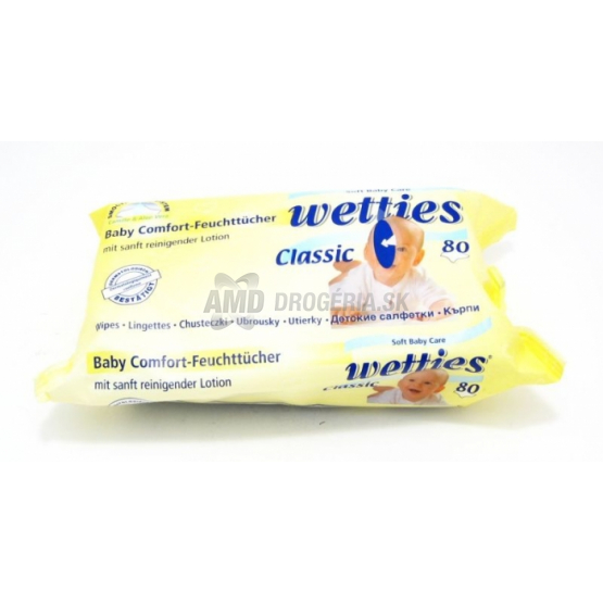 WETTIES VLHČENÉ OBRÚSKY BABY CLASSIC 80 KS
