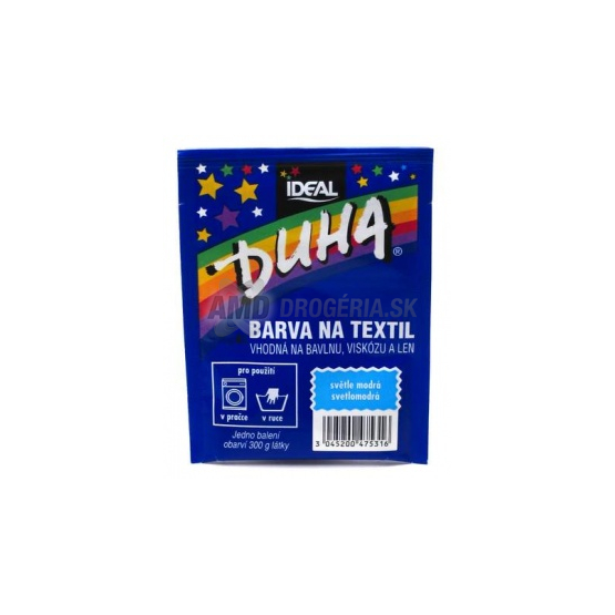DUHA FARBA NA TEXTIL SVETLO MODRÁ 15 G