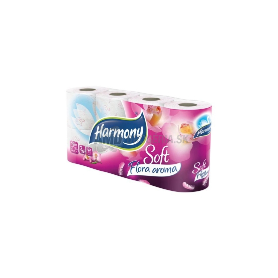 HARMONY TOALETNÝ PAPIER SOFT FLORA AROMA 3-VRSTVOVÝ 8 KS