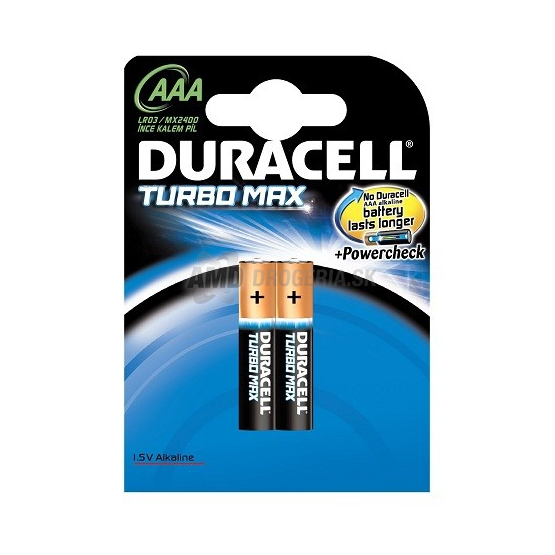 BATÉRIA DURACELL TURBO AAA 2 KS