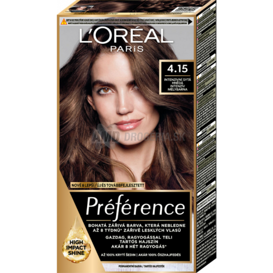 LOREAL PREFERENCE 4.15 INTENZÍVNA SÝTA HNEDÁ