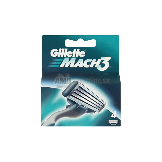 GILLETTE MACH 3 NÁHRADNÉ HLAVICE 4 KS