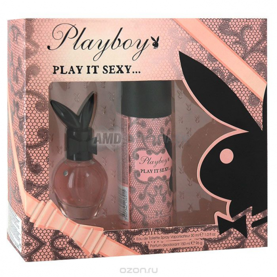 PLAYBOY DÁMSKA DARČEKOVÁ KAZETA PLAY IT SEXY PARFEMOVANÝ DEODORANT 150 ML+ SPRAY 30 ML