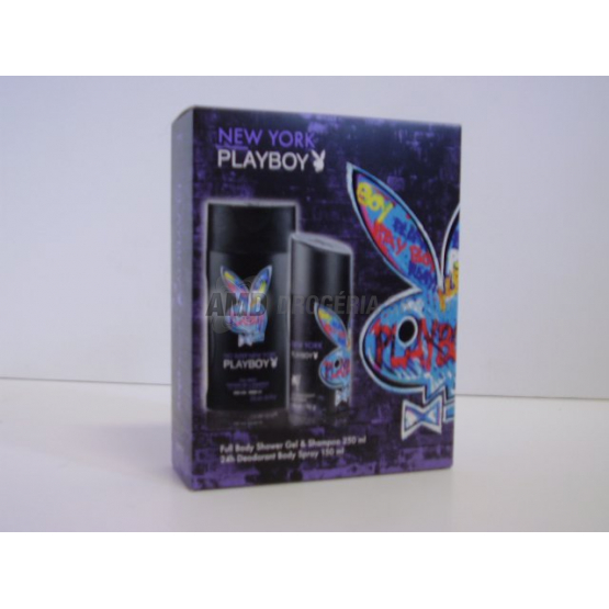 KAZETA PLAY BOY NEW YORK DEODORANT + SPRCHOVÝ GÉL