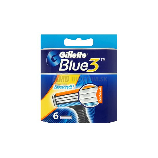 GILLETTE BLUE 3 NÁHRADNÉ HLAVICE 6 KS