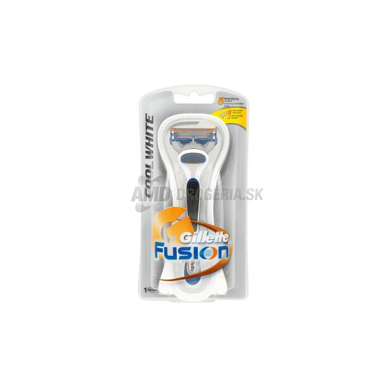 GILLETTE FUSION COOL WHITE STROJČEK + 1 NÁHRADNÁ HLAVICA