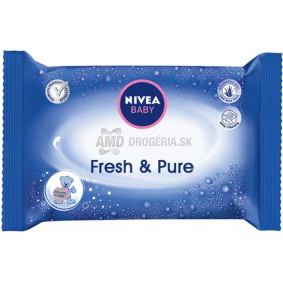 NIVEA BABY FRESH PURE VLHČENÉ OBRÚSKY 63 KS