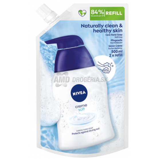 NIVEA TEKUTÉ MYDLO NÁHRADNÁ NÁPLŇ CREME SOFT 500 ML