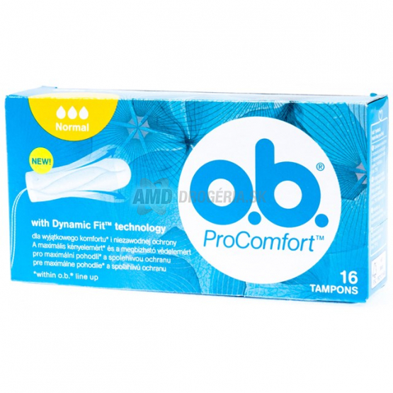 O.B. TAMPÓNY NORMAL PRO COMFORT 16 KS