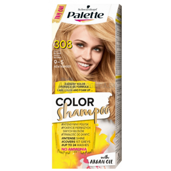 PALETTE COLOR SHAMPOO 308 ZLATISTO PLAVÁ