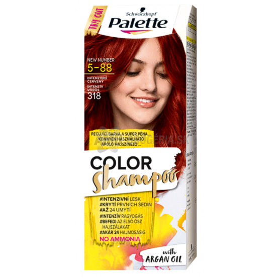 PALETTE COLOR SHAMPOO 318 INTENZÍVNA ČERVENÁ
