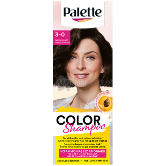 Palette Color Shampoo farba na vlasy 3-0 Tmavá čokoláda