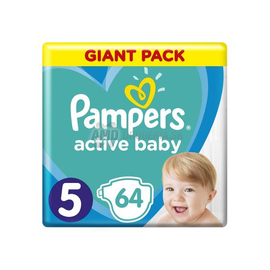 PAMPERS ACTIVE BABY JUNIOR 5 PLIENKY 64 KS