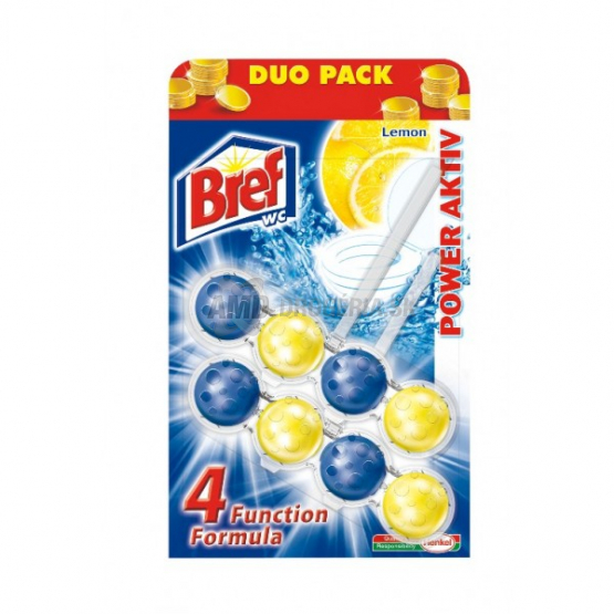 BREF WC POWER AKTIV LEMON 2 X 51 G