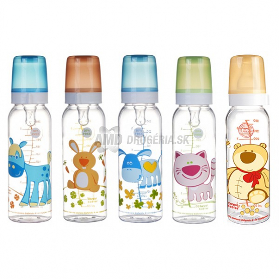 CANPOL BABIES DOJČENSKÁ FĽAŠA PLASTOVÁ POSTAVIČKY 250 ML