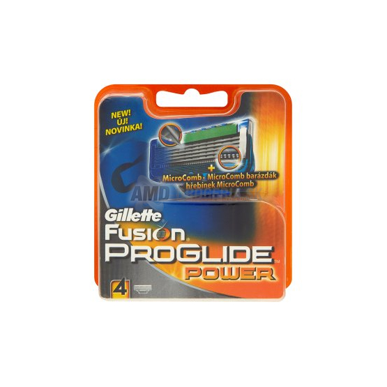 GILLETTE FUSION PROGLIDE POWER NÁHRADNÉ HLAVICE 4 KS