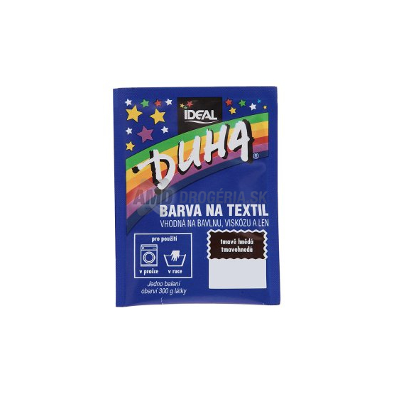 DUHA FARBA NA TEXTIL TMAVOHNEDÁ 15 G