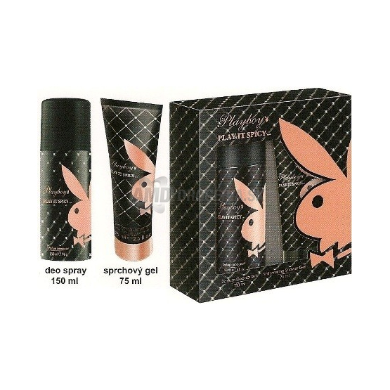 KAZETA PLAYBOY SPICI DEODORANT + SPRCHOVÝ GÉL