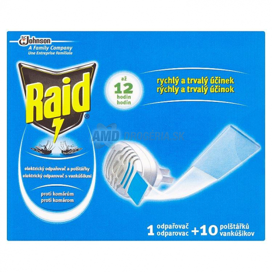 RAID ELEKTRICKÝ STROJČEK SUCHÁ NÁPLŇ 1+10 KS