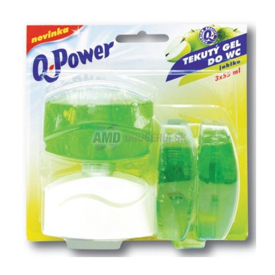 Q POWER WC ZÁVES JABLKO 3 X 55 ML