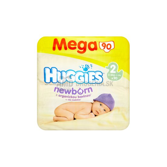 HUGGIES NEWBORN MEGA ( 3 - 6 KG ) 90 KS