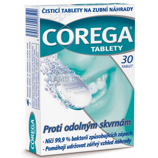 COREGA TABLETY PROTI ODOLNÝM ŠKVRNÁM 30 KS